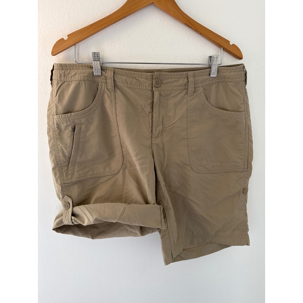 The North Face Horizon II Roll Up Shorts Khaki Women's Size 12 Hiking Camping